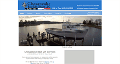 Desktop Screenshot of chesapeakeboatlift.com